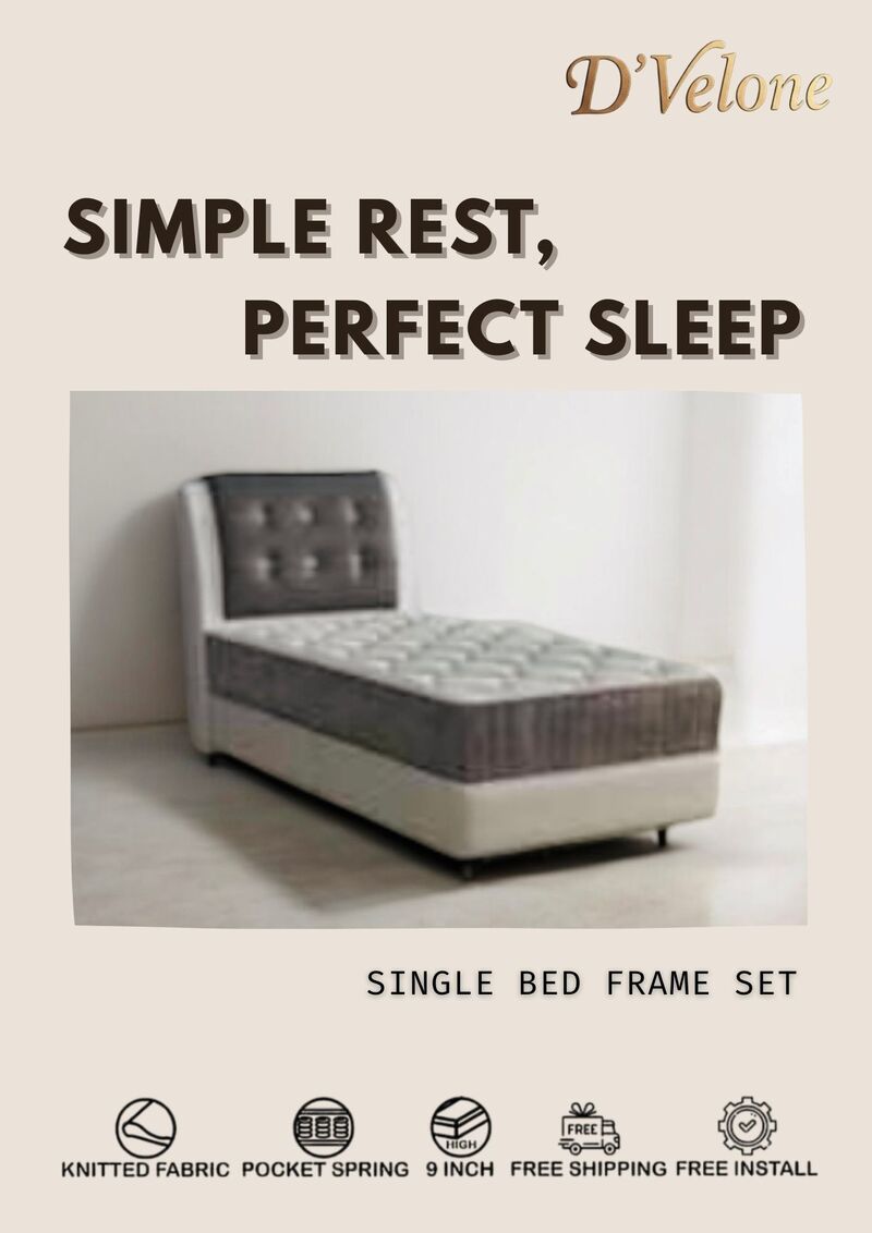 SINGLE BED FRAME SET 