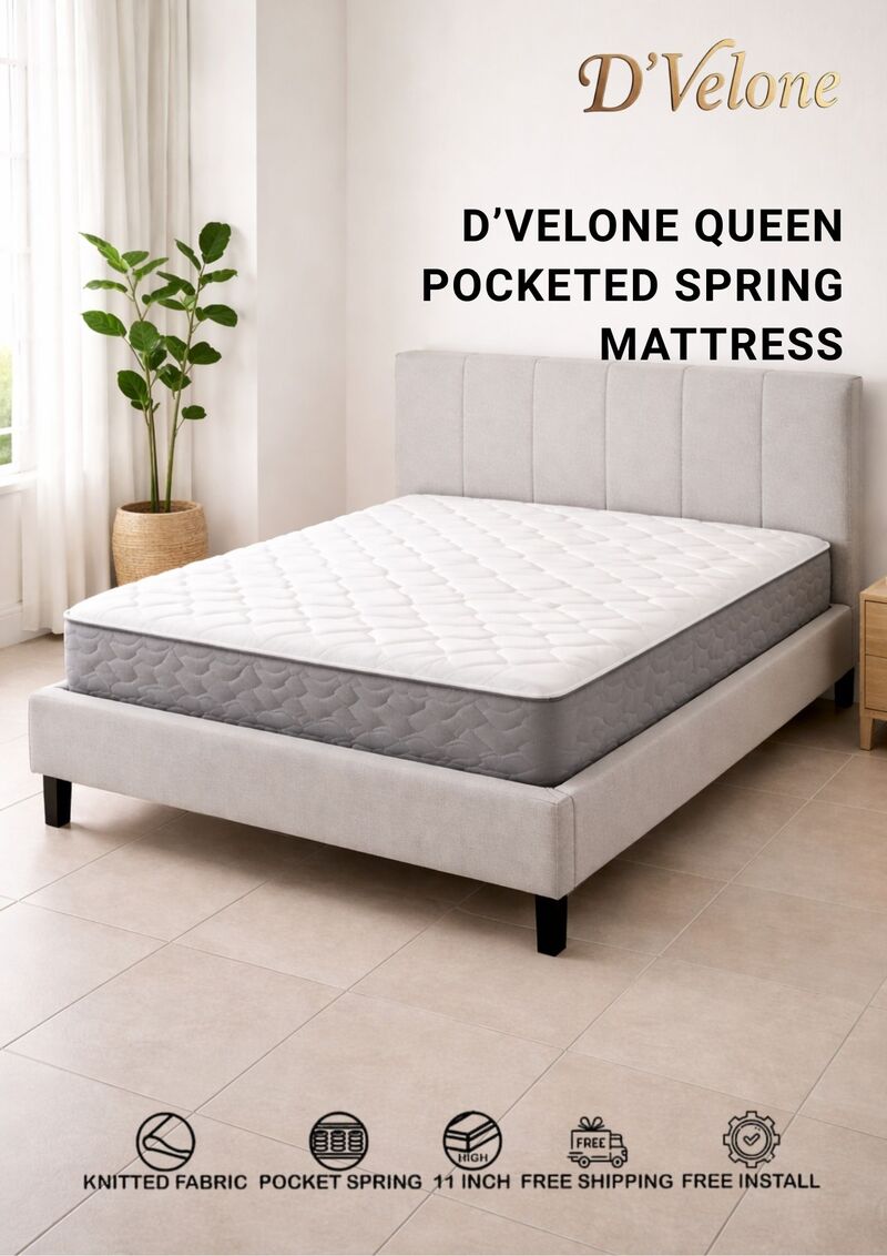 QUEEN POCKETED SPRING MATTRESS