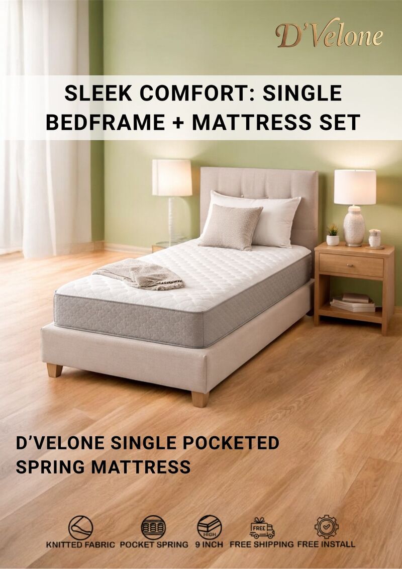 SINGLE POCKETED SPRING MATTRESS