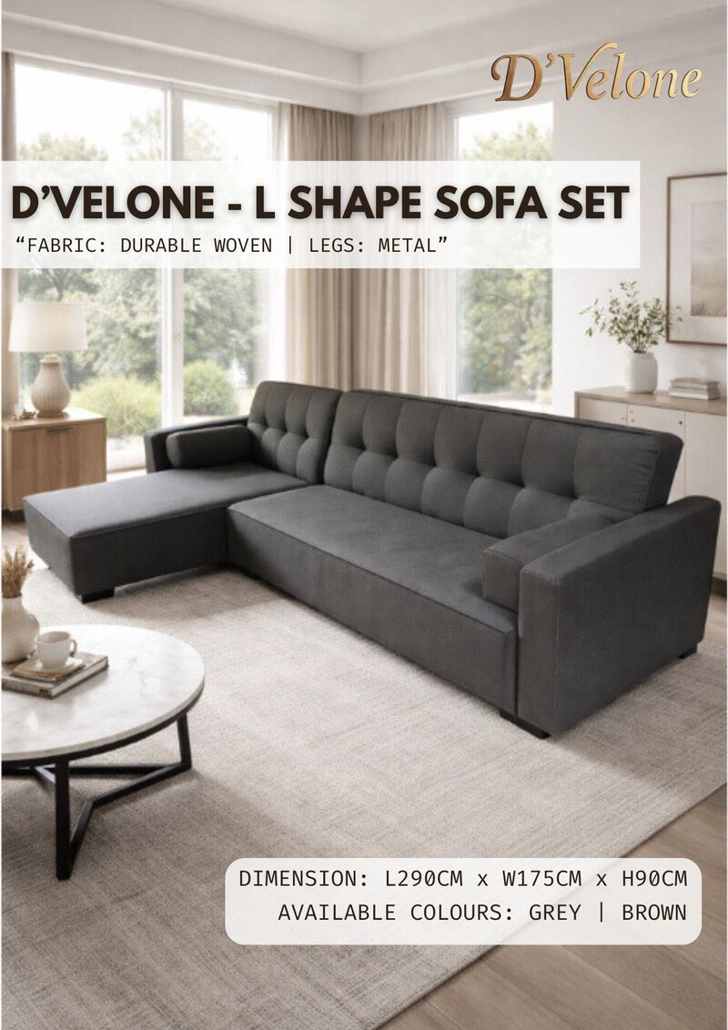 L-SHAPE SOFA SET